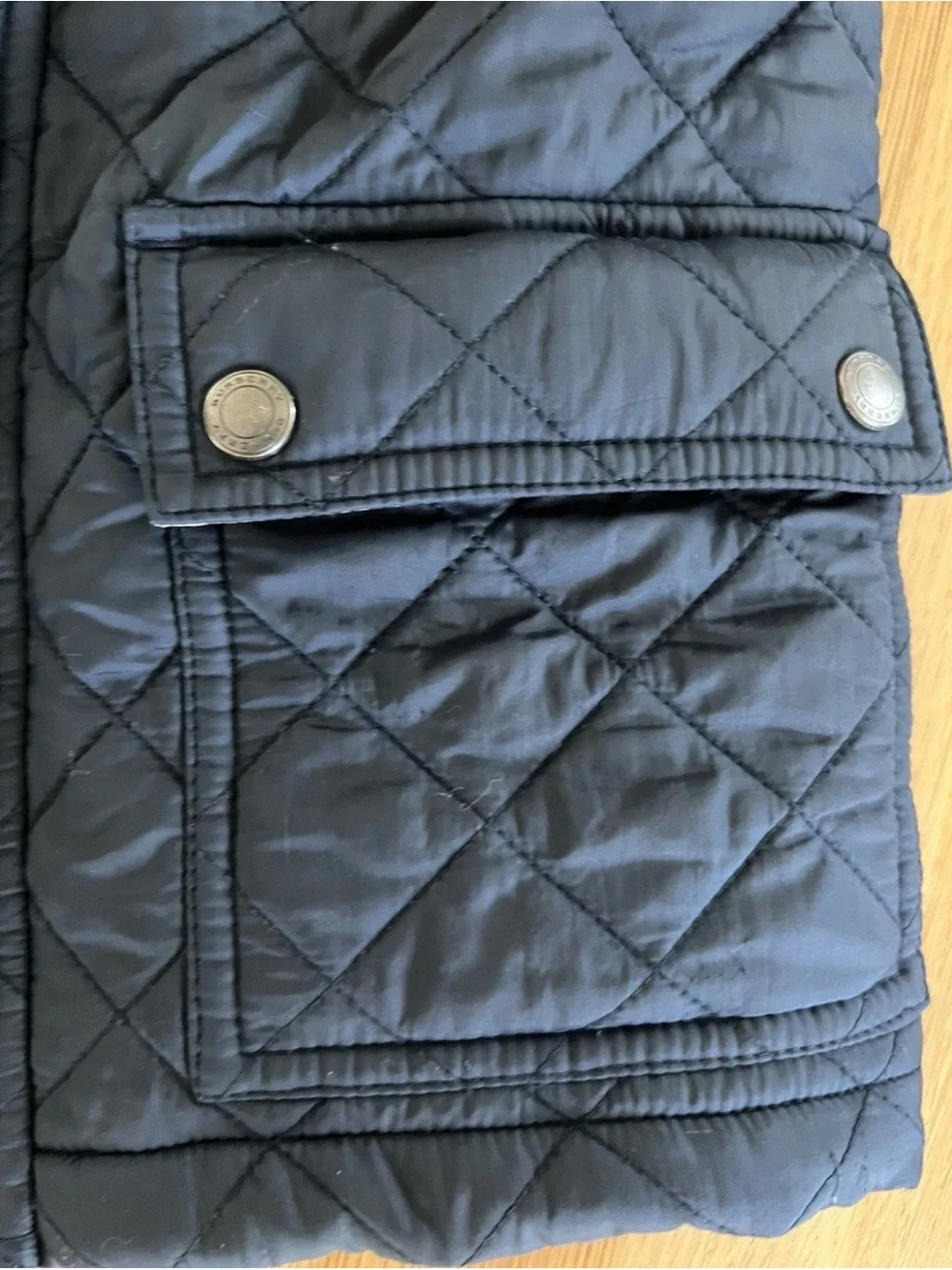 Burberry Navy Quilted Kids Puffer Jacket size 6